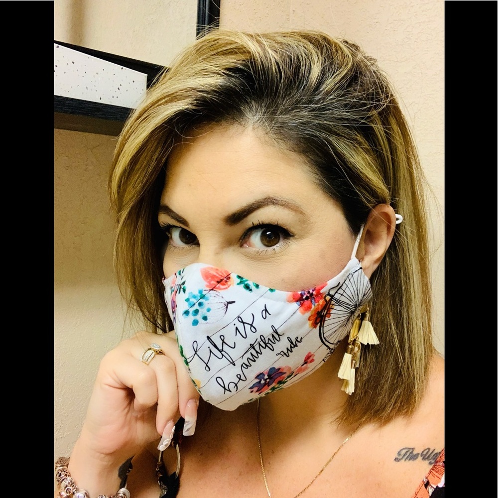 Life is a beautiful ride Mask 😷 double filter